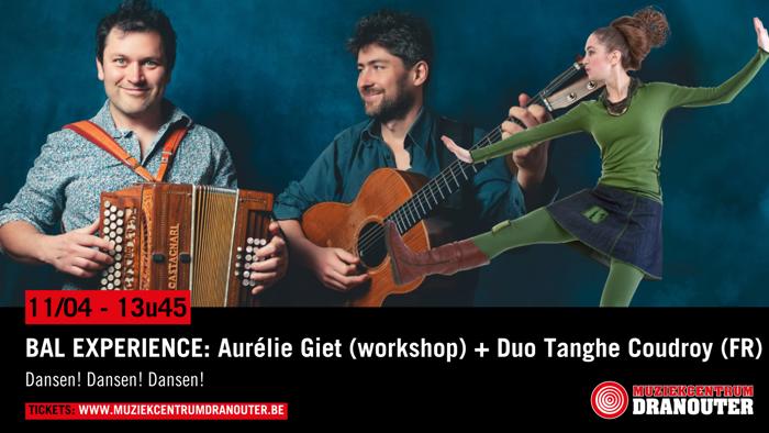 Event: Folkbal - Aurélie Giet (workshop) & Duo Tanghe Coudroy banner