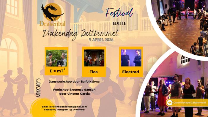 Event: 🐉 Drakendag 🐉 met Electrad, Flos en E=mT2 banner