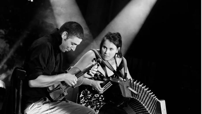 Event: Social Dance in de Mezrab met Duo Montanaro-Cavez en Duo Baftig! banner